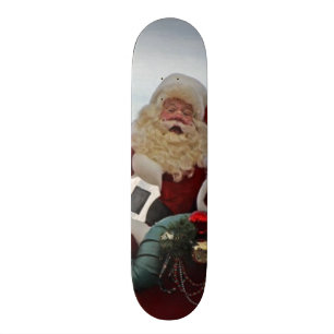 Jultomten för jul mini skateboard bräda 18,7 cm