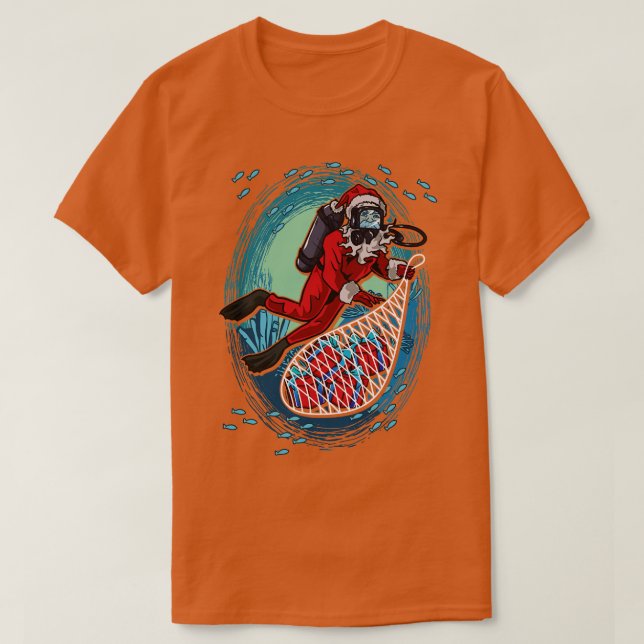 Jultomten för juldykare t shirt (Design framsida)