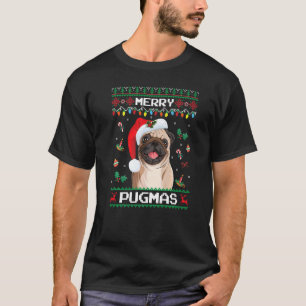 jultomten för Pug Merry Pugmas Julafton T Shirt
