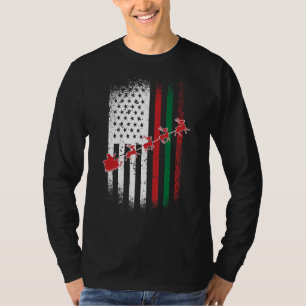 Jultomten Förenta staterna Flagga African American T Shirt