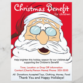 Jultomten-förmån för barn Flyer