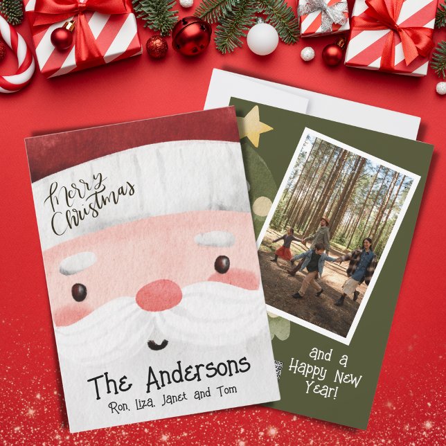 Jultomten Fotogåvor God jul Träd Julkort (Skapare uppladdad)