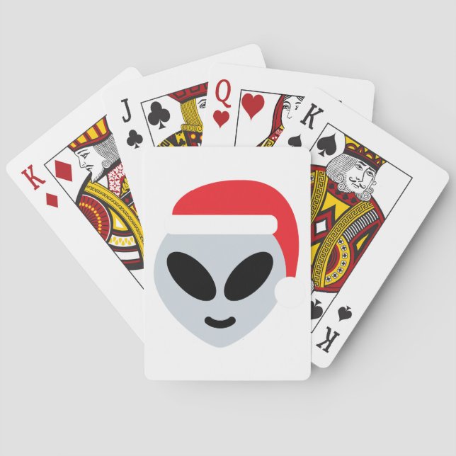 jultomten främmande emoji spel kort (Baksidan)