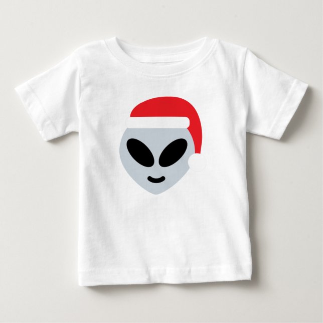 jultomten främmande emoji tee shirt (Framsida)