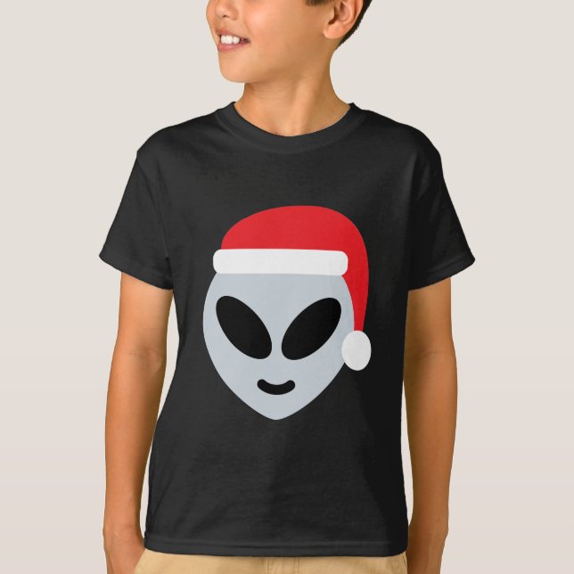 jultomten främmande emoji tee shirt (Framsida)