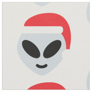 jultomten främmande emoji-tyg tyg