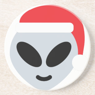 jultomten främmande emoji underlägg sandsten