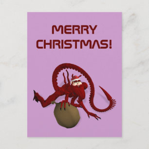 Jultomten från Rymden Helg Vykort