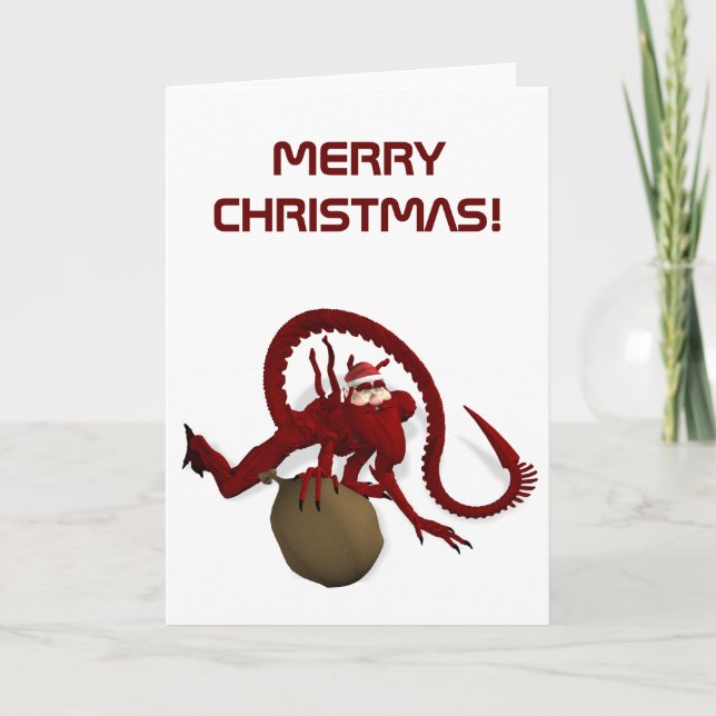 Jultomten från Rymden Helgkort (Framsida)