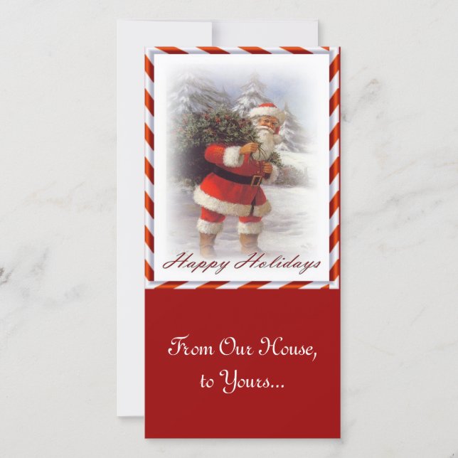 Jultomten från vårt hus till Yours Julkort (Framsida)