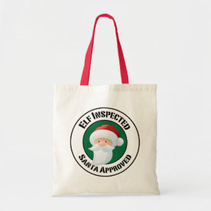Jultomten Frimärke Helgdag Bag Tygkasse