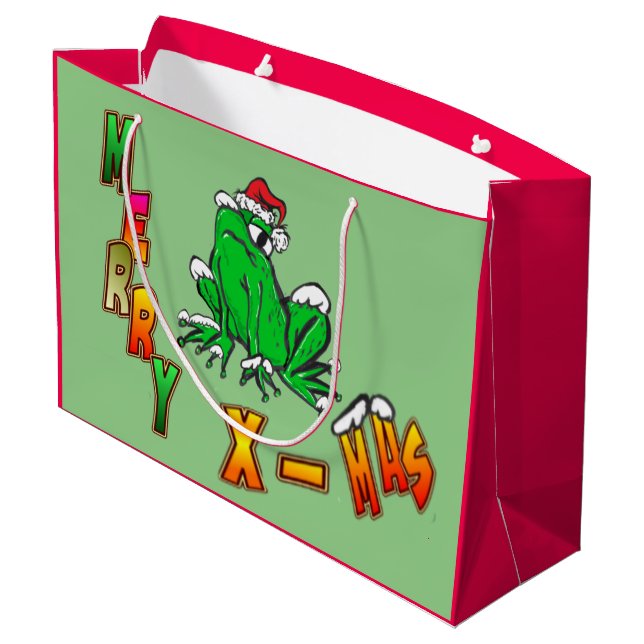 jultomten Frog God jul Gift Bag (Baksidan Vinklad)