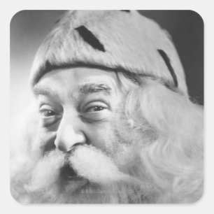 Jultomten Fyrkantigt Klistermärke