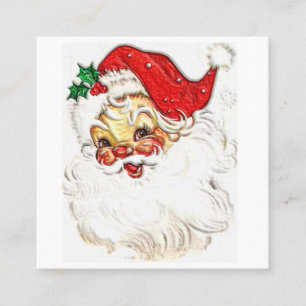 Jultomten Fyrkantigt Visitkort