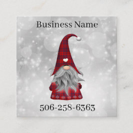 jultomten fyrkantigt visitkort