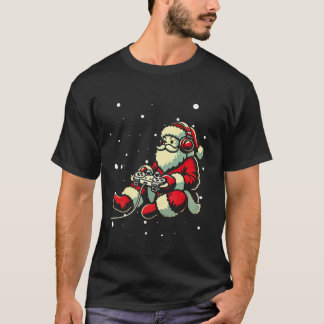 Jultomten Gamer-styrenhet - julåterställ video T Shirt