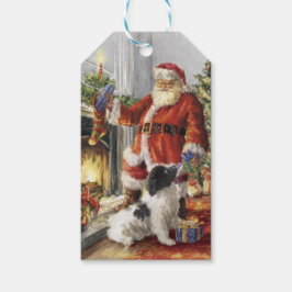 Jultomten Ge gåva till Hund Presentetikett