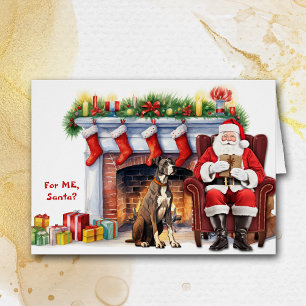 jultomten Gift Great dane Hund jul Hälsningskort