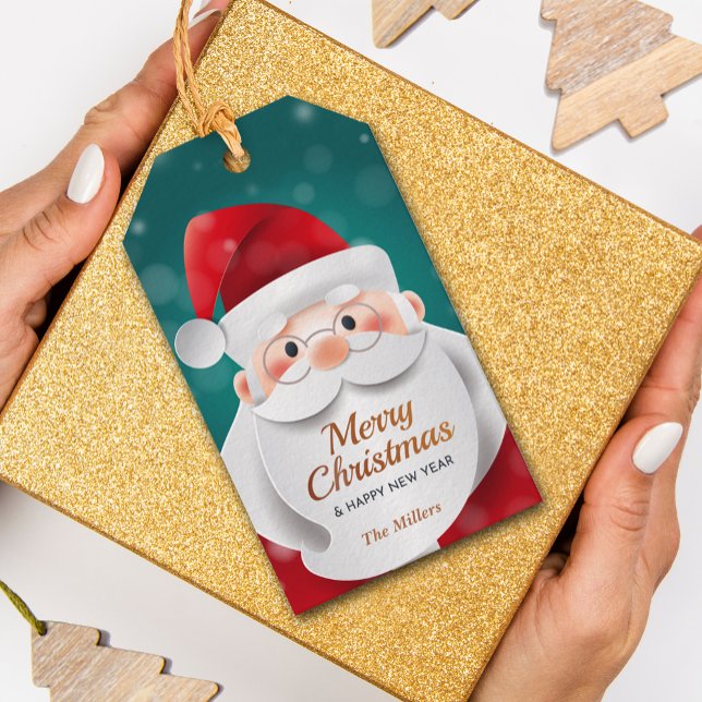 Jultomten Gift Märkres Presentetikett (Skapare uppladdad)