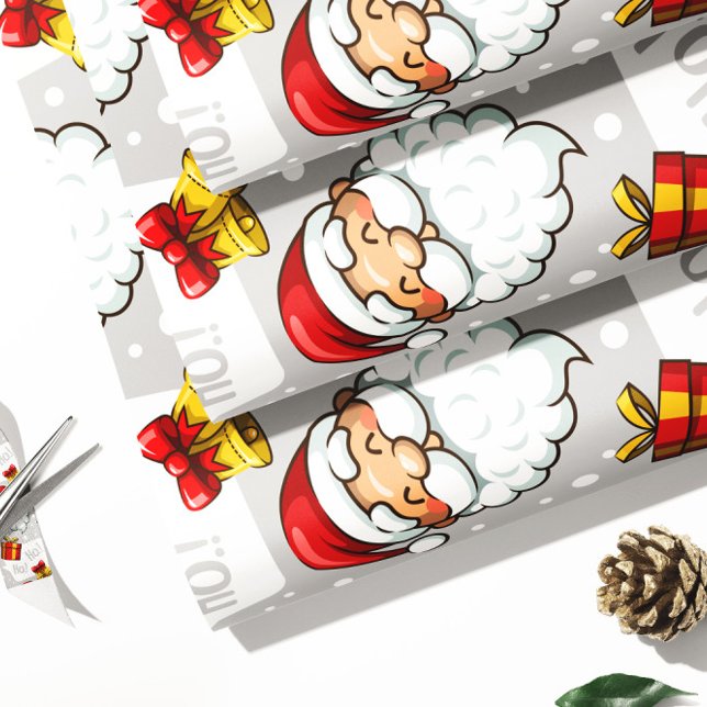 Jultomten Gift Wrap | Papper julafton Presentpapper (Skapare uppladdad)