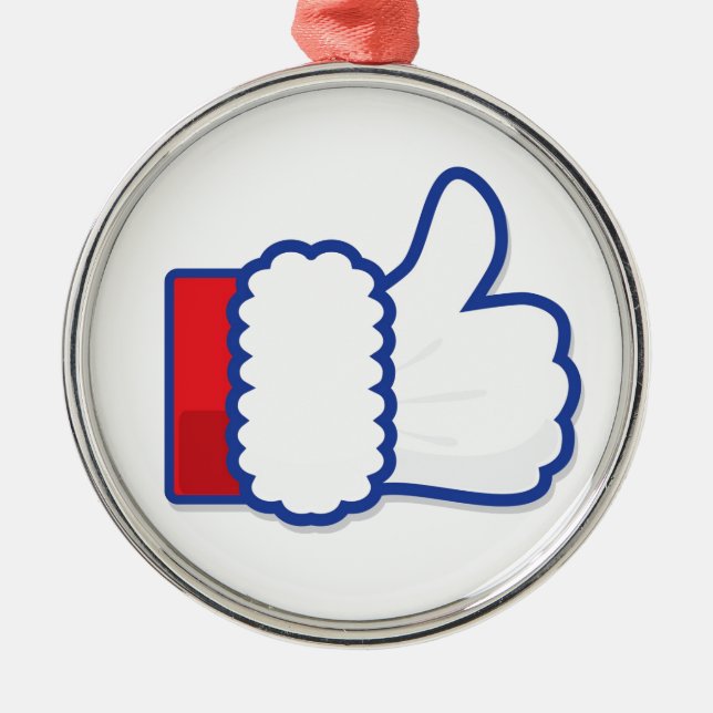 Jultomten gillar symbolen julgransprydnad metall (Framsidan)