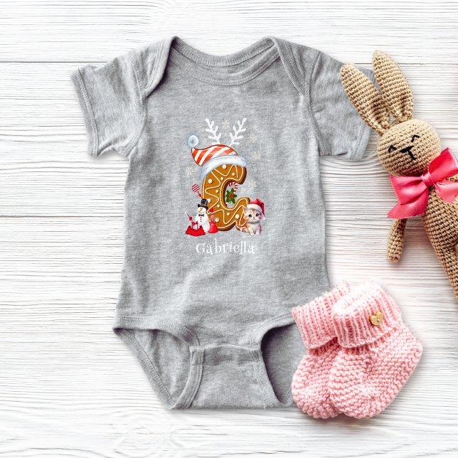 Jultomten Gingerbröd Alphabet G T Shirt (Skapare uppladdad)