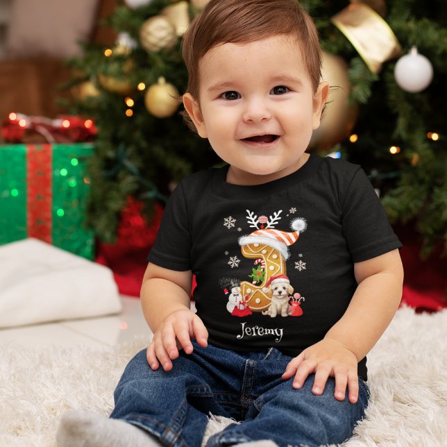 Jultomten Gingerbröd Alphabet J Boy T Shirt (Skapare uppladdad)