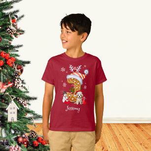 Jultomten Gingerbröd Namn Brev J Boy T Shirt
