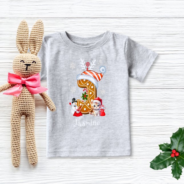 Jultomten Gingerbröd Namn Brev J Girl T Shirt (Skapare uppladdad)
