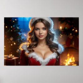 Jultomten Girl Poster