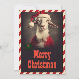 Jultomten Goat jul Julkort