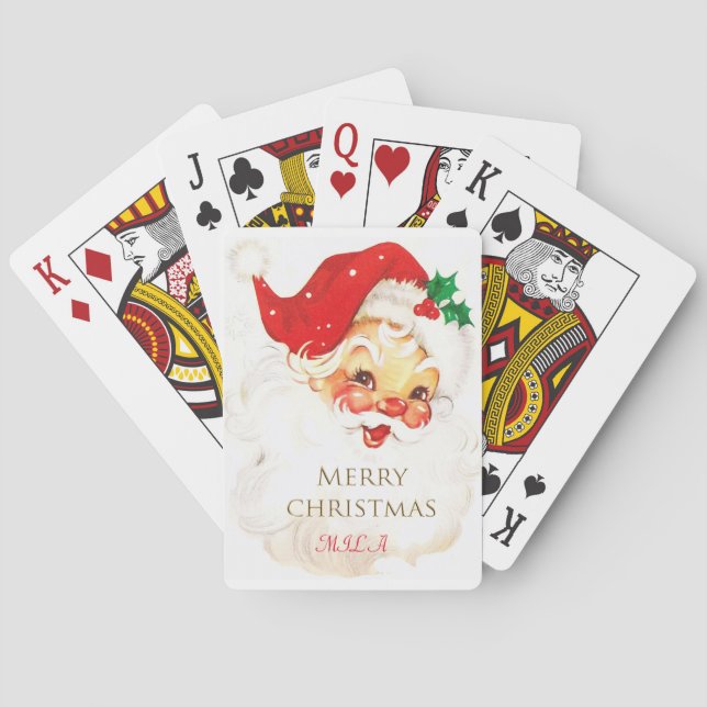 Jultomten, God jul Casinokort (Baksidan)
