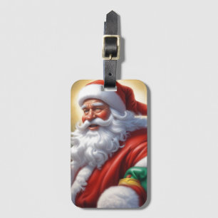 Jultomten God jul Gott nytt år Bagagebricka
