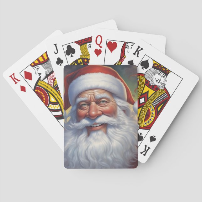 Jultomten God jul Gott nytt år Casinokort (Baksidan)
