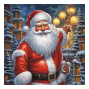 Jultomten God jul Gott nytt år Fototryck