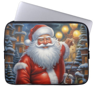 Jultomten God jul Gott nytt år Laptop Fodral