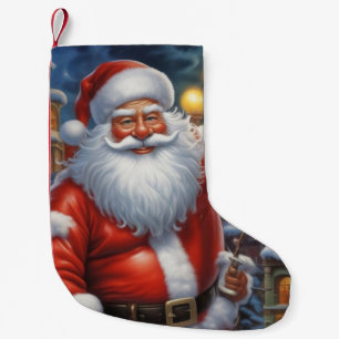 Jultomten God jul Gott nytt år Liten Julstrumpa