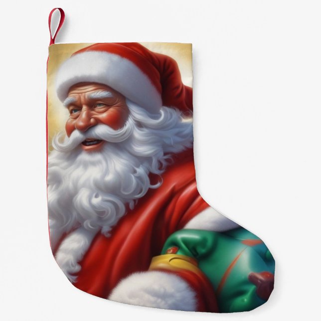 Jultomten God jul Gott nytt år Liten Julstrumpa (Framsidan)
