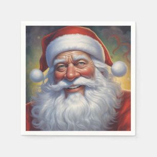 Jultomten God jul Gott nytt år Pappersservett