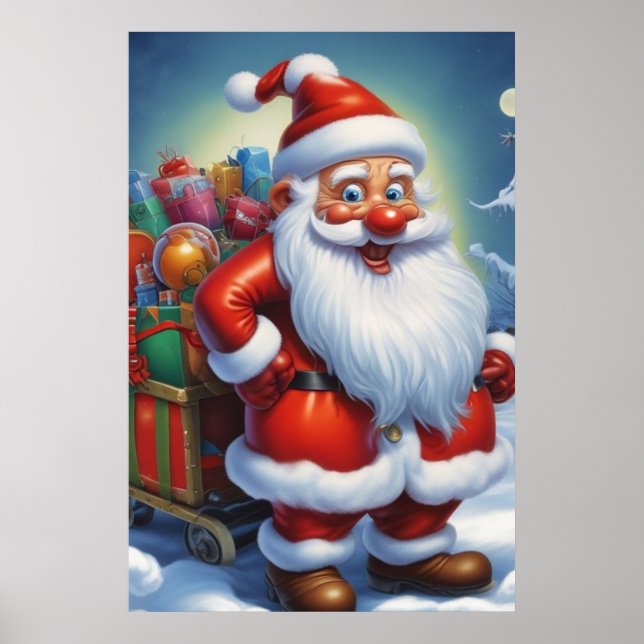 Jultomten God jul Gott nytt år Poster (Framsidan)
