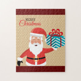 Jultomten God jul Hälsning Pussel