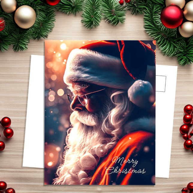 Jultomten God jul Helg Vykort (Skapare uppladdad)