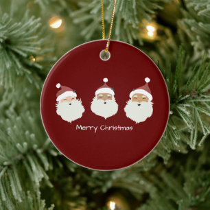 Jultomten God jul Julgransprydnad Keramik