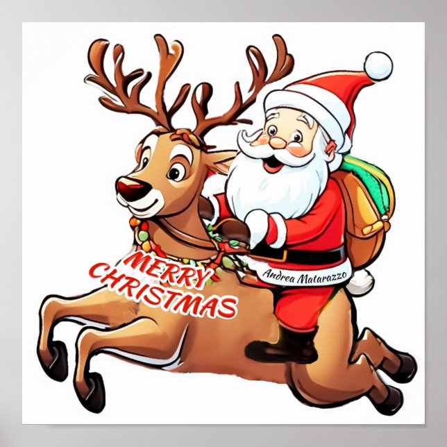 Jultomten God jul Poster (Framsidan)