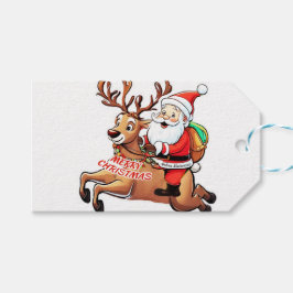 Jultomten God jul Presentetikett