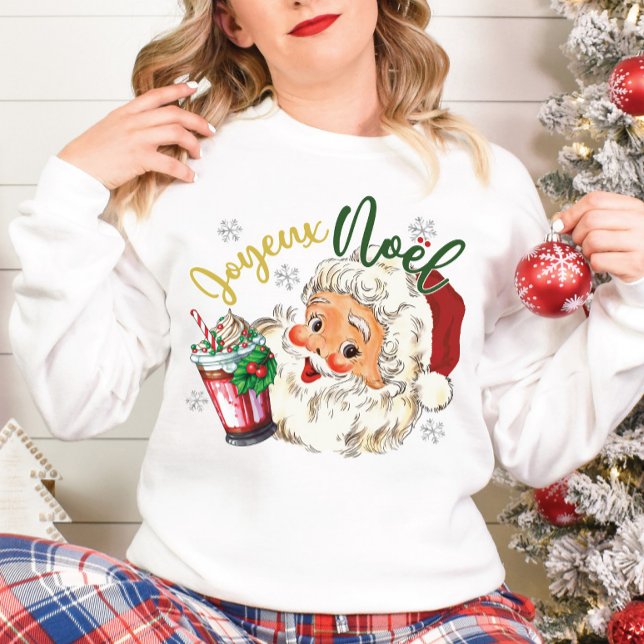 Jultomten God jul Retro Sweatshirt T Shirt (Skapare uppladdad)