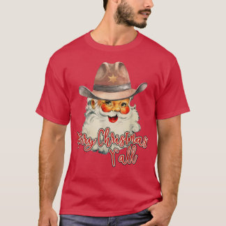 Jultomten God jul Yall Westerna Land C T Shirt