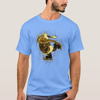 Jultomten golden Guld T Shirt