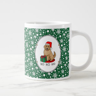 Jultomten Goldendoodle (guldröd) Hund Jumbo Mugg