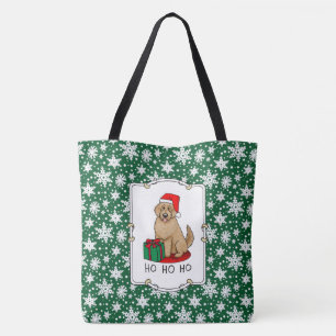 Jultomten Goldendoodle (guldröd) Hund Tygkasse